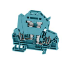 WEIDMULLER - Morsetto componibile portafusibile, Molla autobloccante, blu, 2.5 mm², 6.3 A, 500 V, Numero di collegamenti: 2, Numero di piani: 1, TS 35
