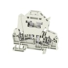 WEIDMULLER - Morsetto componibile portafusibile, Molla autobloccante, grigio, 2.5 mm², 6.3 A, 500 V, Numero di collegamenti: 2, Numero di piani: 1, TS 35