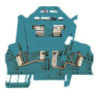 WEIDMULLER - Morsetto componibile portafusibile, Molla autobloccante, blu, 2.5 mm², 6.3 A, 28 V, Numero di collegamenti: 2, Numero di piani: 1, TS 35