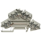 WEIDMULLER - Morsetto componibile a più piani, Molla autobloccante, beige, 2.5 mm², 800 V, Numero di collegamenti: 8, Numero di piani: 2, TS 35, V-0