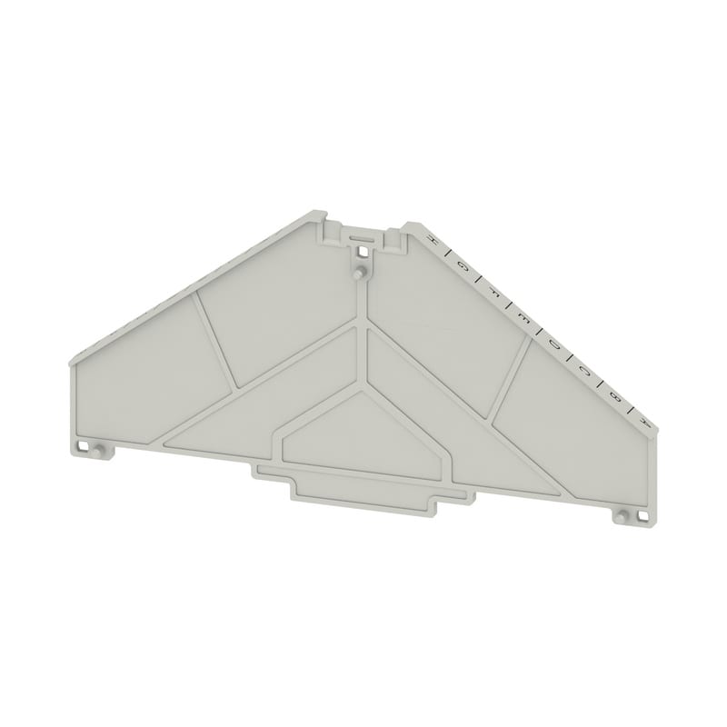 WEIDMULLER - Pareti di separazione (Morsetto), grigio, Posizione verticale: 120 mm, Larghezza: 2 mm, V-0, policarbonato