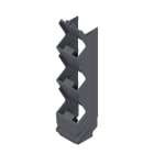 WEIDMULLER - Elemento laterale (custodia modulare), Larghezza: 22.5 , IP20 installato, Plastica, grigio grafite
