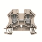 WEIDMULLER - Morsettiera passante, Collegamento a vite, Beige scuro, 6 mm², 41 A, 1000 V, Numero di collegamenti: 2