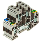 WEIDMULLER - Morsetto componibile a più piani, Collegamento a vite, Beige scuro, 10 mm², 800 V, Numero di collegamenti: 12, Numero di piani: 2, TS 35, V-0