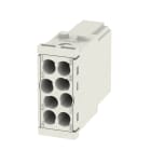 WEIDMULLER - Inserto modulo per connettori industriali (potenza/segnale), 400 V, 16 A, Numero di poli: 8, Collegamento a crimpare, Maschio, Slot a innesto necessar