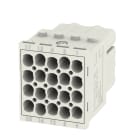 WEIDMULLER - Inserto modulo per connettori industriali (potenza/segnale), 500 V, 16 A, Numero di poli: 20, Collegamento a crimpare, Femmina, Slot a innesto necessa