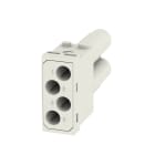 WEIDMULLER - Inserto modulo per connettori industriali (potenza/segnale), 830 V, 40 A, Numero di poli: 4, Collegamento a crimpare, Maschio, Slot a innesto necessar