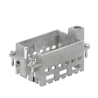 WEIDMULLER - Telaio per connettori industriali, Serie: ModuPlug, Dimensioni di installazione: 4, Numero di slot: 3, Pressofusione di zinco