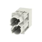 WEIDMULLER - Inserto modulo per connettori industriali (potenza/segnale), 1000 V, 100 A, Numero di poli: 2, Collegamento a crimpare, Maschio, Slot a innesto necess