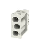WEIDMULLER - Inserto modulo per connettori industriali (potenza/segnale), 690 V, 40 A, Numero di poli: 3, Collegamento a crimpare, Femmina, Slot a innesto necessar