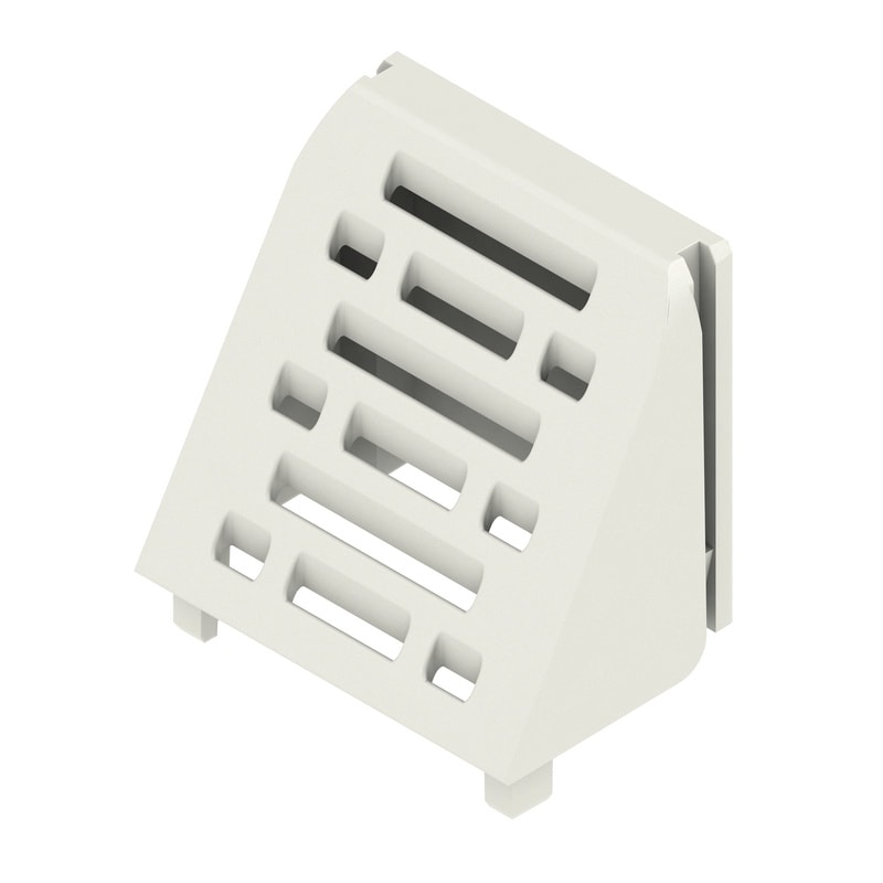 WEIDMULLER - Copertura elemento laterale (custodia modulare), Larghezza: 22.5 , IP20 installato, Plastica, Grigio chiaro