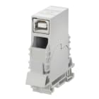 WEIDMULLER - Connettore a innesto passante USB, IP20, Collegamento 1: USB A, Collegamento 2: USB B