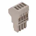 WEIDMULLER - Connettore (Morsetto), Collegamento a vite, 2.5 mm², 24 A, 500 V, Numero di collegamenti: 4, Numero di poli: 4, Larghezza: 21.4 mm