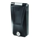 WEIDMULLER - Custodie portacomponenti, Telaio singolo, Coperchio in metallo, Con chiusura di sicurezza a chiave, Colori: Nero (simile a RAL 9005), IP65, in stato c