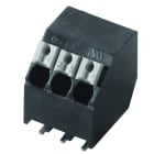 WEIDMULLER - Morsetto per circuito stampato, 160 V, 12 A, Passo in mm: 3.50, 1.5 mm², Numero di poli: 3, PUSH IN con attuatore, Collegamento a saldare SMD, 135°, T