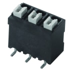 WEIDMULLER - Morsetto per circuito stampato, 320 V, 17.5 A, Passo in mm: 5.00, 1.5 mm², Numero di poli: 3, PUSH IN con attuatore, Collegamento a saldare SMD, 180°,