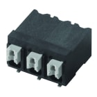 WEIDMULLER - Morsetto per circuito stampato, 320 V, 17.5 A, Passo in mm: 5.00, 1.5 mm², Numero di poli: 3, PUSH IN con attuatore, Collegamento a saldare SMD, 90°,