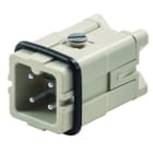WEIDMULLER - Inserto di contatto (Connettori a innesto industriali), Maschio, 400 V, 16 A, Numero di poli: 3, Collegamento a vite, Dimensioni di installazione: 1