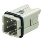 WEIDMULLER - Inserto di contatto (Connettori a innesto industriali), Maschio, 400 V, 16 A, Numero di poli: 4, Collegamento a vite, Dimensioni di installazione: 1