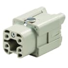 WEIDMULLER - Inserto di contatto (Connettori a innesto industriali), Femmina, 400 V, 16 A, Numero di poli: 4, Collegamento a vite, Dimensioni di installazione: 1