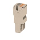 WEIDMULLER - Connettore (Morsetto), PUSH IN, 2.5 mm², 24 A, 800 V, Numero di collegamenti: 3, Numero di poli: 3, Larghezza: 15.3 mm