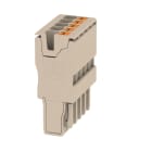 WEIDMULLER - Connettore (Morsetto), PUSH IN, 2.5 mm², 24 A, 800 V, Numero di collegamenti: 5, Numero di poli: 5, Larghezza: 25.5 mm