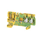 WEIDMULLER - Morsetto innestabile, PUSH IN, Verde/giallo, 2.5 mm², 800 V, Numero di collegamenti: 3, Numero di piani: 1, TS 35