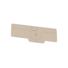 WEIDMULLER - Piastra terminale per morsetti, Beige scuro, Posizione verticale: 84.65 mm, Larghezza: 2.1 mm, V-0, Wemid, bloccabile: Sì