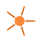 WEIDMULLER - Elemento di codifica (Morsetto), Wemid, arancione, Larghezza: 3.3 mm