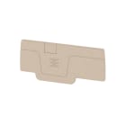 WEIDMULLER - Piastra terminale per morsetti, Beige scuro, Posizione verticale: 64.15 mm, Larghezza: 2.1 mm, V-0, Wemid, bloccabile: Sì