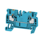 WEIDMULLER - Morsettiera passante, PUSH IN, blu, 2.5 mm², 24 A, 800 V, Numero di collegamenti: 2