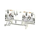 WEIDMULLER - Morsettiera passante, PUSH IN, bianco, 2.5 mm², 24 A, 800 V, Numero di collegamenti: 3