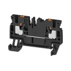 WEIDMULLER - Morsettiera passante, PUSH IN, nero, 2.5 mm², 24 A, 800 V, Numero di collegamenti: 2