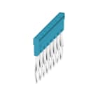 WEIDMULLER - Collegamento trasversale (Morsetto), innestato, blu, 24 A, Numero di poli: 8, Passo in mm: 5.10, Isolato: Sì, Larghezza: 38.5 mm