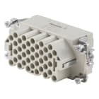 WEIDMULLER - Inserto di contatto (Connettori a innesto industriali), Femmina, 500 V, 16 A, Numero di poli: 40, Collegamento a crimpare, Dimensioni di installazione