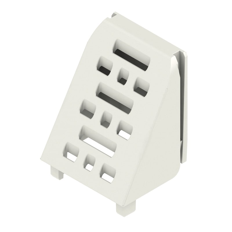 WEIDMULLER - Copertura elemento laterale (custodia modulare), Larghezza: 17.5 , IP20 installato, Plastica, Grigio chiaro