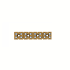 WEIDMULLER - Morsettiera unipolare e multipolare, Collegamento a vite, Giallo medio, 2.5 mm², 24 A, 400 V, Numero di collegamenti: 16, Numero di piani: 1