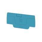 WEIDMULLER - Piastra terminale per morsetti, blu, Posizione verticale: 52.76 mm, Larghezza: 2.1 mm, V-0, Wemid, bloccabile: Sì
