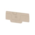 WEIDMULLER - Piastra terminale per morsetti, Beige scuro, Posizione verticale: 59.61 mm, Larghezza: 2.1 mm, V-0, Wemid, bloccabile: Sì