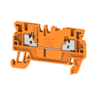 WEIDMULLER - Morsettiera passante, PUSH IN, arancione, 1.5 mm², 17.5 A, 500 V, Numero di collegamenti: 2