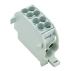 WEIDMULLER - Morsetto ripartitore di potenziale, Collegamento a vite, Grigio chiaro, 25 mm², 152 A, 1000 V, Numero di collegamenti: 4, Numero di piani: 1