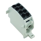 WEIDMULLER - Morsetto ripartitore di potenziale, Collegamento a vite, nero, 25 mm², 152 A, 1000 V, Numero di collegamenti: 4, Numero di piani: 1