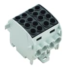 WEIDMULLER - Morsetto ripartitore di potenziale, Collegamento a vite, nero, 35 mm², 202 A, 1000 V, Numero di collegamenti: 8, Numero di piani: 1