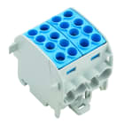 WEIDMULLER - Morsetto ripartitore di potenziale, Collegamento a vite, blu, 35 mm², 202 A, 1000 V, Numero di collegamenti: 8, Numero di piani: 1