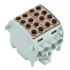 WEIDMULLER - Morsetto ripartitore di potenziale, Collegamento a vite, marrone, 35 mm², 202 A, 1000 V, Numero di collegamenti: 8, Numero di piani: 1