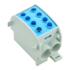WEIDMULLER - Morsetto ripartitore di potenziale, Collegamento a vite, blu, 70 mm², 300 A, 1000 V, Numero di collegamenti: 4, Numero di piani: 1