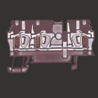 WEIDMULLER - Morsettiera passante, Molla autobloccante, Beige scuro, 2.5 mm², 24 A, 800 V, Numero di collegamenti: 3
