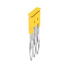WEIDMULLER - Collegamento trasversale (Morsetto), innestato, giallo, 24 A, Numero di poli: 3, Passo in mm: 5.10, Isolato: Sì, Larghezza: 2.8 mm