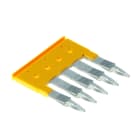 WEIDMULLER - Collegamento trasversale (Morsetto), innestato, giallo, 32 A, Numero di poli: 5, Passo in mm: 6.10, Isolato: Sì, Larghezza: 2.8 mm