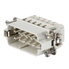 WEIDMULLER - Inserto di contatto (Connettori a innesto industriali), Maschio, 250 V, 16 A, Numero di poli: 10, Collegamento a vite, Dimensioni di installazione: 2